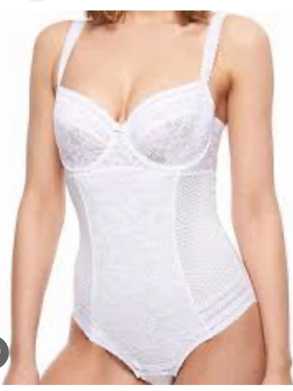 NWT Chantelle White Lace “Monstouris” Underwire Bodysuit